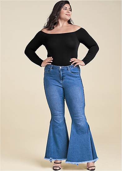 Plus Size Extreme Flare Jeans