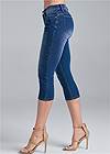 Alternate View Bum Lifter Capri Jeans