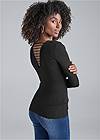 Back View Strappy Back Sweater
