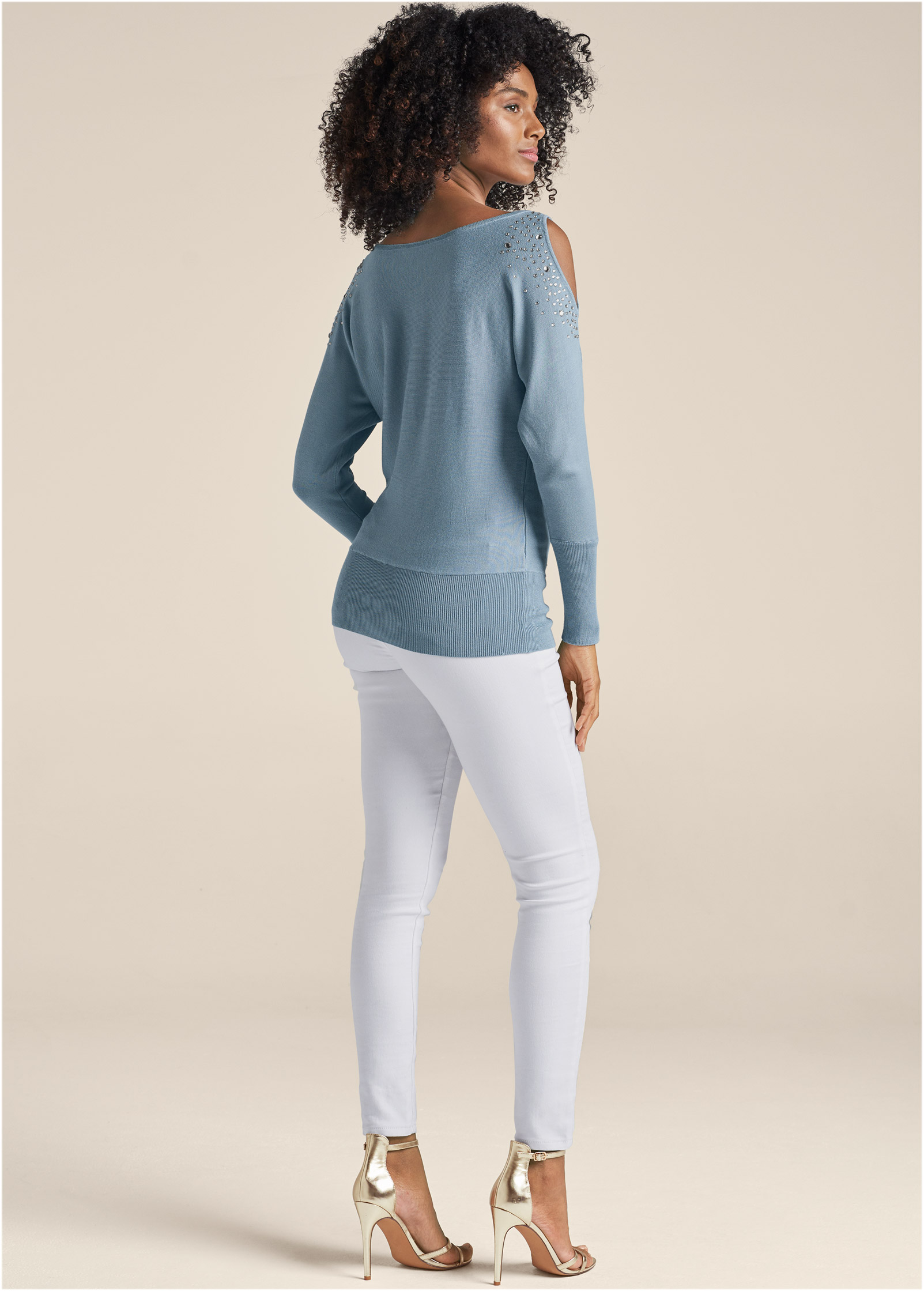 Venus cold shoulder outlet sweater