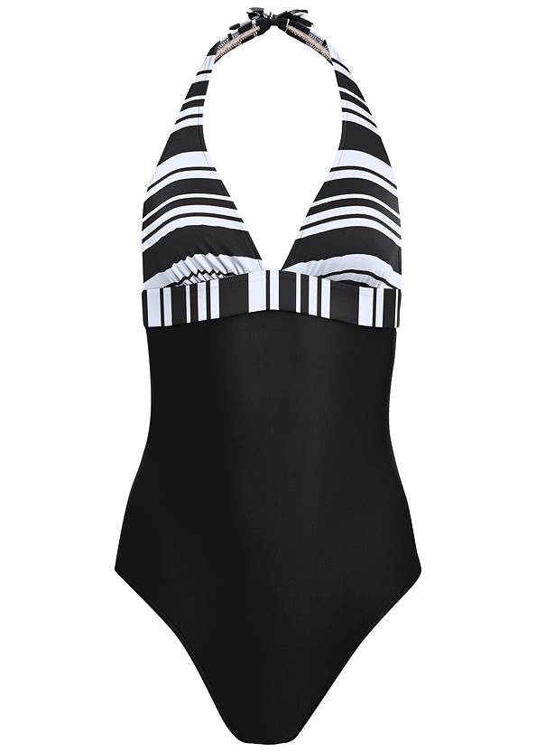 Ghost with background  view Slimming Halter One-Piece