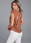 Back View Striped Top