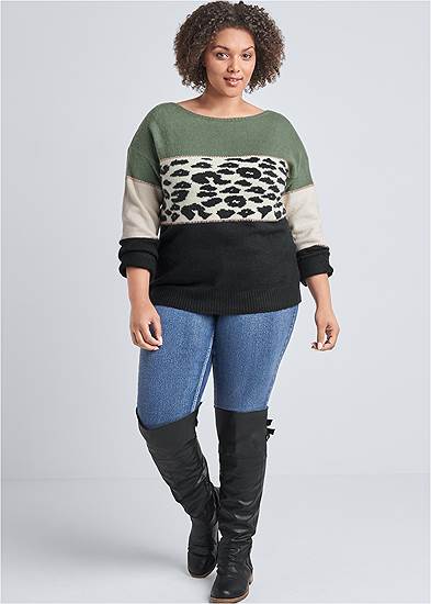 Plus Size Mid Rise Color Skinny Jeans