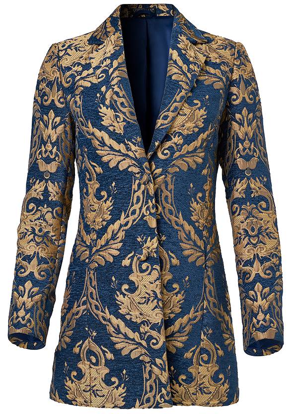 Ghost with background  view Jacquard Paisley Blazer