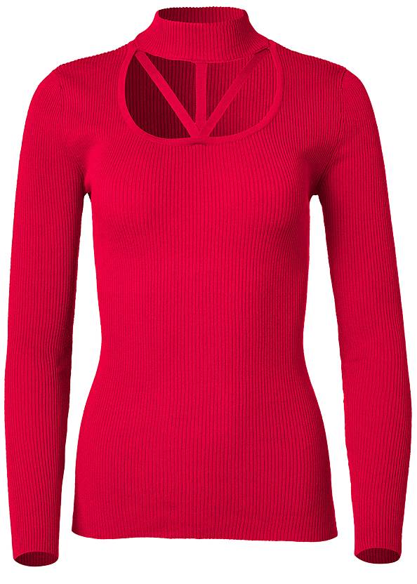 Alternate View Strappy Detail Sweater