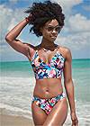Full front view Sports Illustrated Swim™ Longline Halter Top