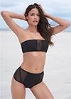 Full front view Sports Illustrated Swim™ Cheeky High Rise Bottom
