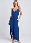 Full front view Knot Detail Maxi Dress