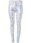 Ghost with background  view Reversible Sequin Jeans