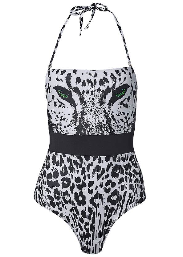 Ghost with background  view Bandeau One-Piece
