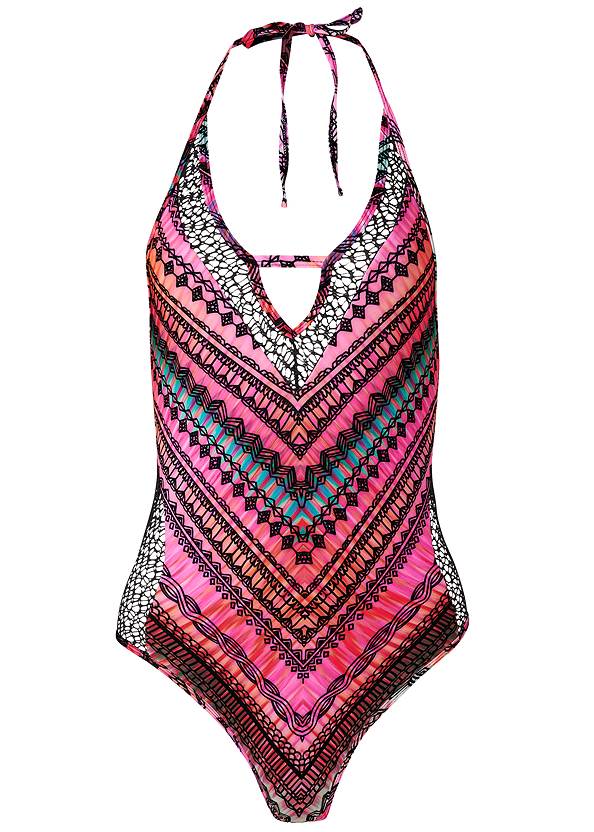 Alternate View Peek-A-Boo Lace One-Piece
