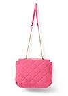 Back View Quilted Chain Handle Bag