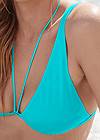 Detail front view Sports Illustrated Swim™ Over The Shoulder Triangle Top