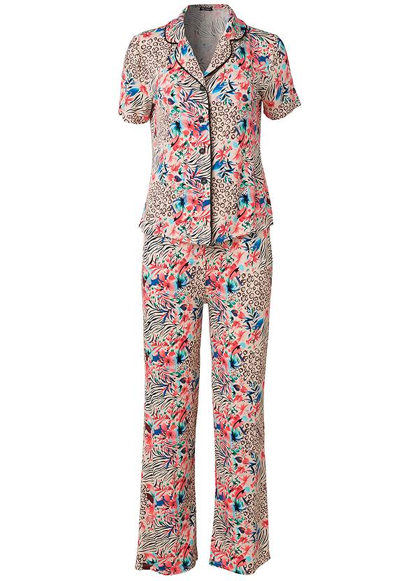 Notch Collar Pajama Set,Lace Trim Sleep Romper,T-Back Nightgown