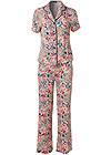 Ghost with background  view Notch Collar Pajama Set
