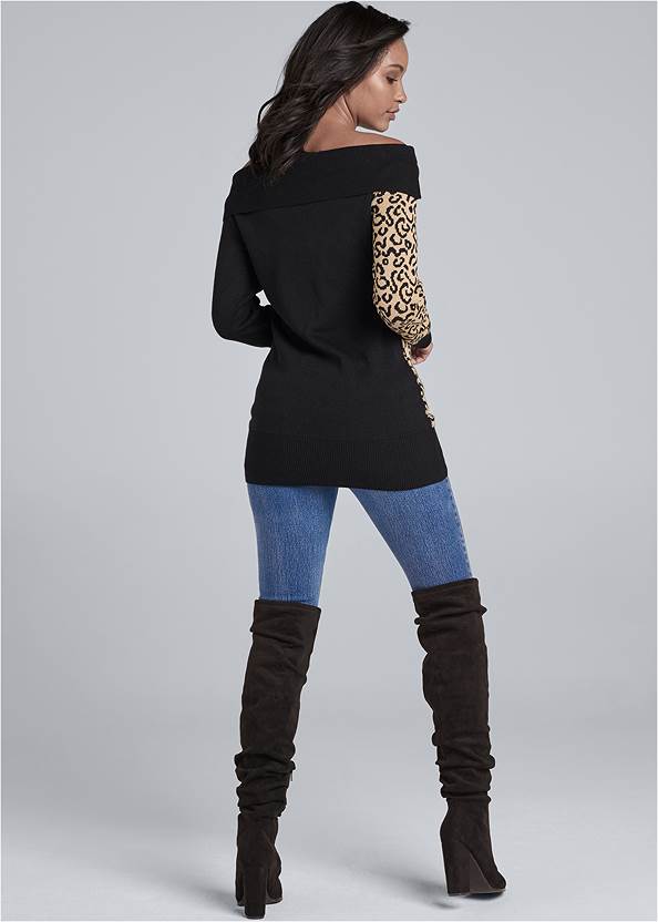 Back View Leopard Sweater