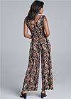Back View Paisley Printed Jumpsuit