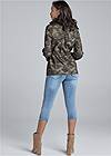 Cropped back view Camo Jacket