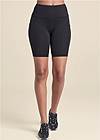 Front View High-Rise Pocket Bike Shorts