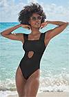 Cropped front view Sports Illustrated Swim™ Chic And Sleek One-Piece