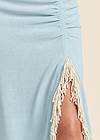 Alternate View Fringe Detail Maxi Skirt