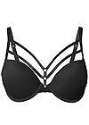 Front View Pearl By Venus® Strappy Plunge Bra