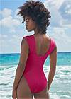 Cropped back view Sports Illustrated Swim™ Chic And Sleek One-Piece