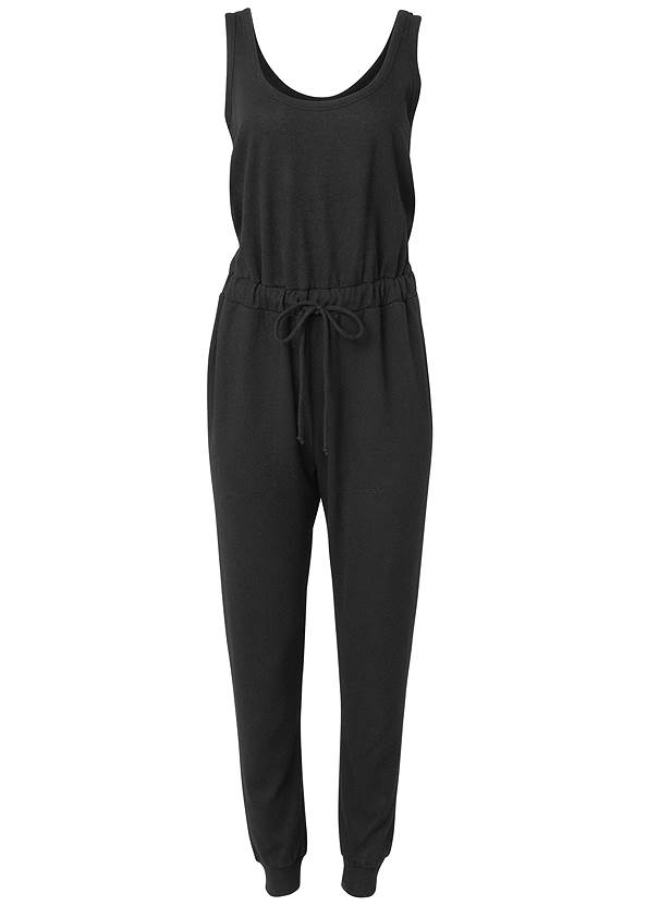 Cozy Hacci Jumpsuit in Black | VENUS