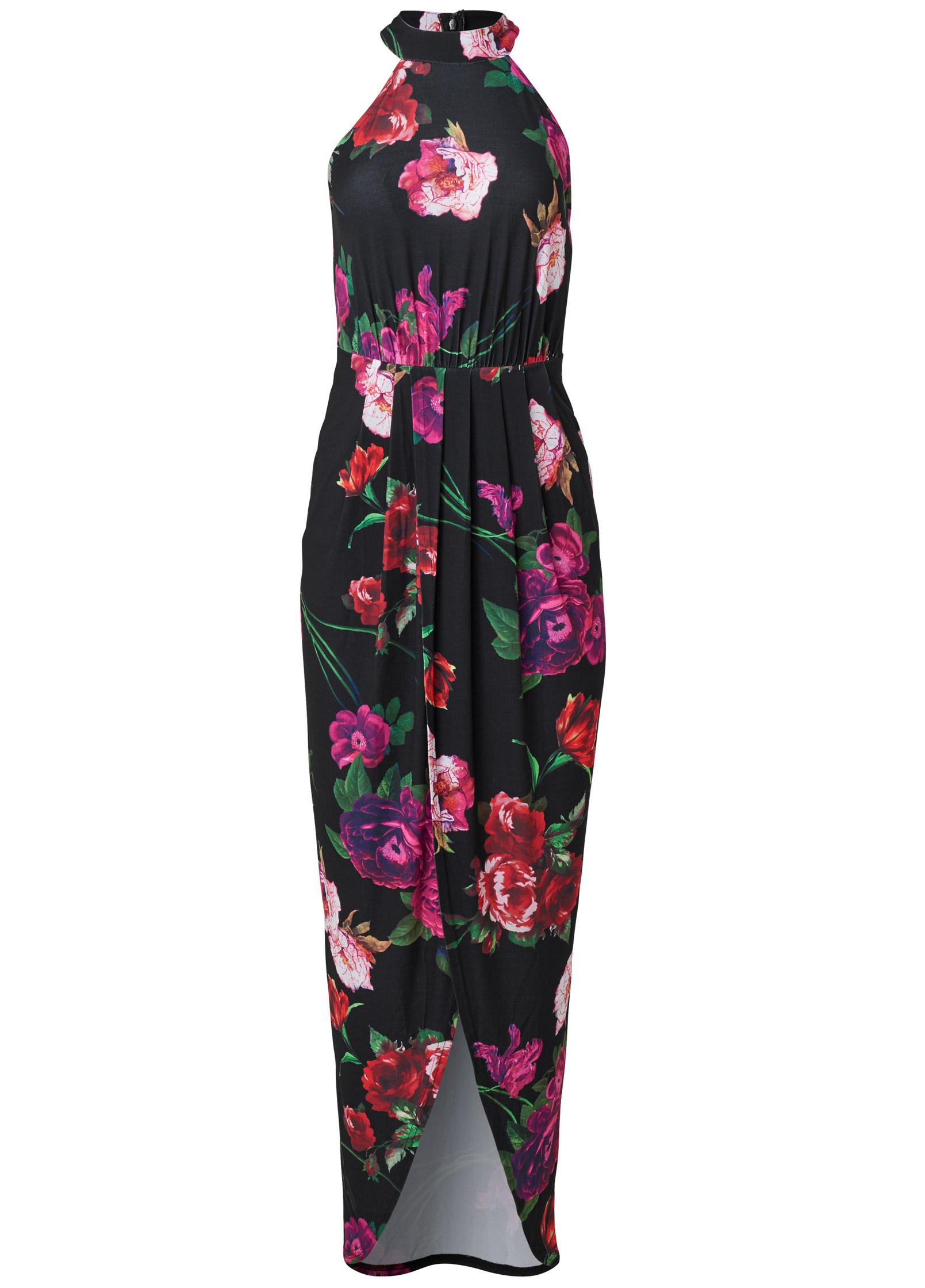 venus high low floral dress