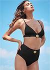 Full front view Sports Illustrated Swim™ Logo Belt Triangle Top