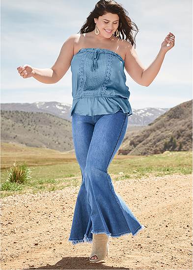 Plus Size Extreme Flare Jeans