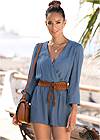 Front View Relaxed Surplice Romper
