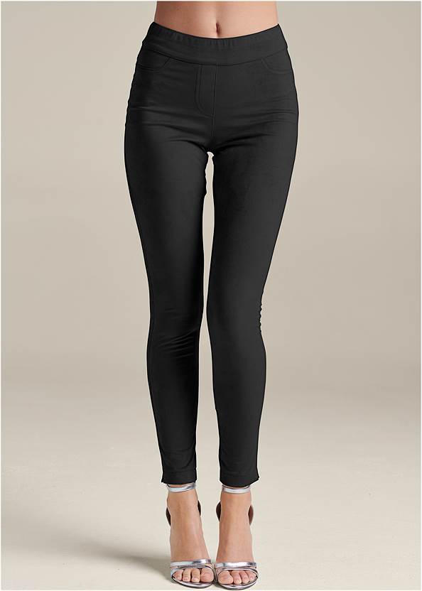 Alternate View Pull-On Faux-Suede Skinny Pants