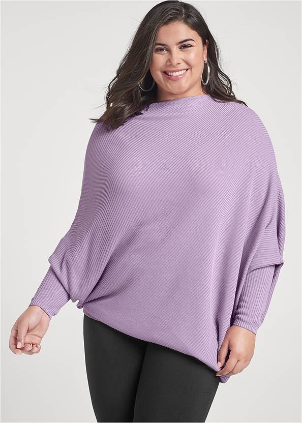 Front View Oversize Lightweight Sweater