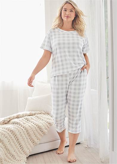 Plus Size Capri Pajama Set