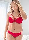 Front View Pearl By Venus® Strappy Plunge Bra, Any 2/$75