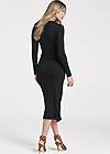 Back View Ruched Casual Dress