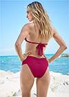 Back View Sports Illustrated Swim™ High Leg Ruched Bottom
