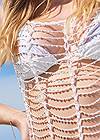 Detail front view Sports Illustrated Swim™ Windowpane Cover-Up Dress