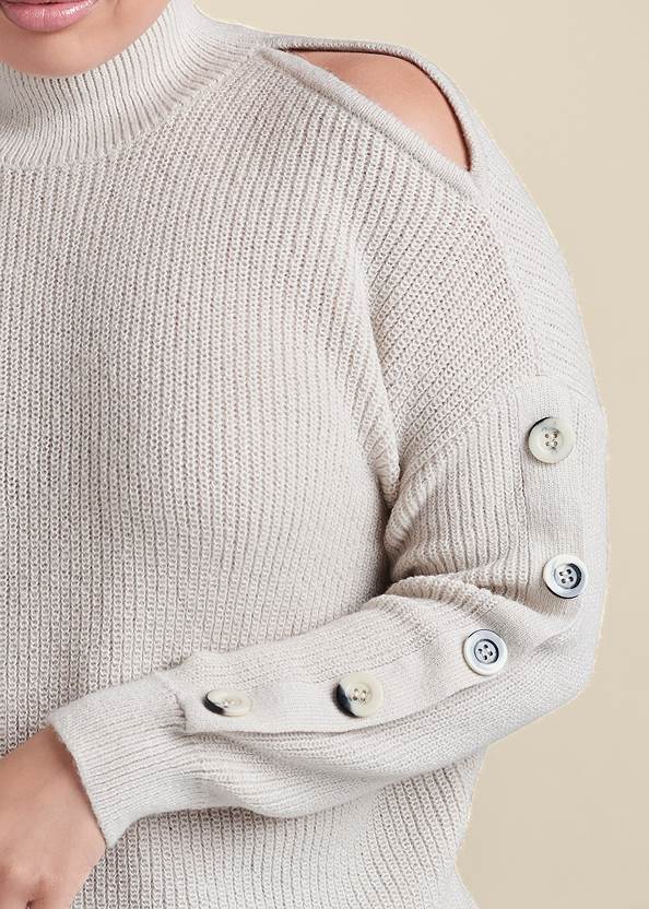 Alternate View Cold-Shoulder Sweater