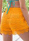 Alternate View Lace Trim Cover-Up Shorts