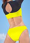 Detail back view Sports Illustrated Swim™ Mesh Long Sleeve One-Piece