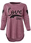 Alternate View Washed Love Graphic Top