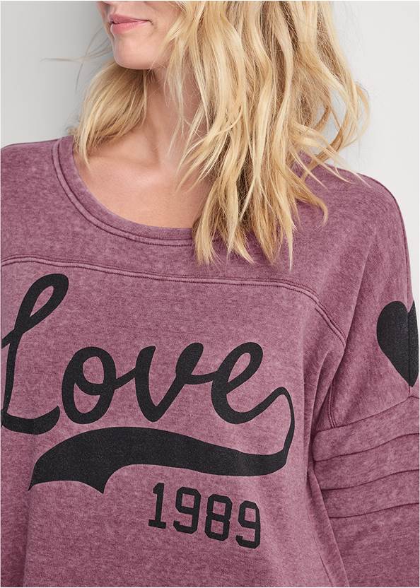 Alternate View Washed Love Graphic Top