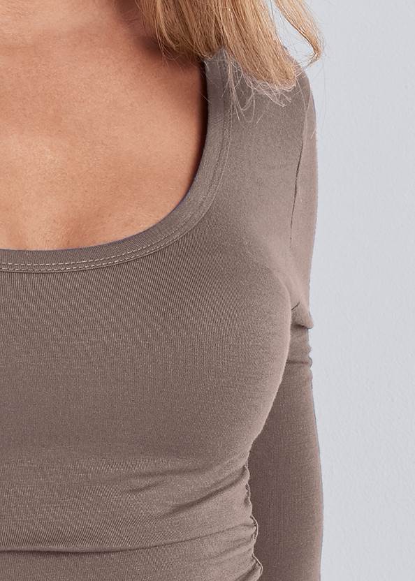 Alternate View Ruched Detail Top