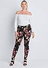 Front View Mid Rise Color Skinny Jeans