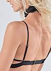 Detail back view Sheer Lace Strappy Teddy