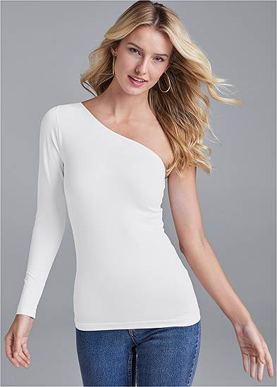 One-Shoulder Seamless Top