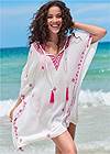 Full front view Boho Beach Tunic Cover-Up