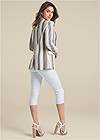 Alternate View Striped Linen Blazer